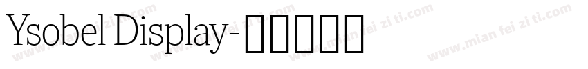 Ysobel Display字体转换